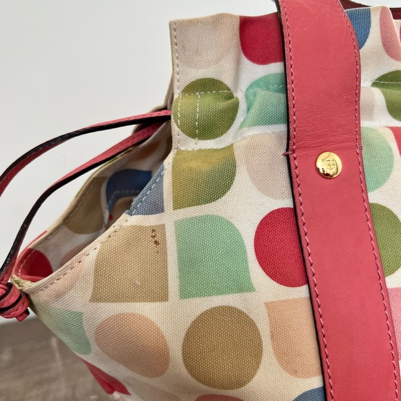 Vintage Geometric Shape Drawstring Kate Spade Tote - Picture 9 of 10